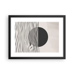 Plakat w czarnej ramie - Kompozycja połowiczna - 40x30 cm