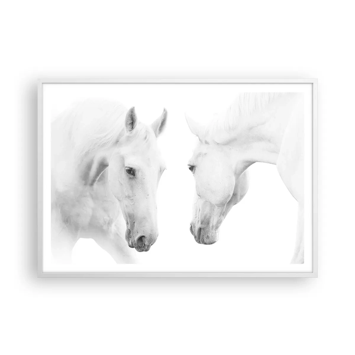 Plakat w białej ramie - Czy to jest przyjaźń…? - 100x70 cm
