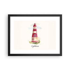 Plakat w czarnej ramie - Wokół zawsze pogoda - 40x30 cm