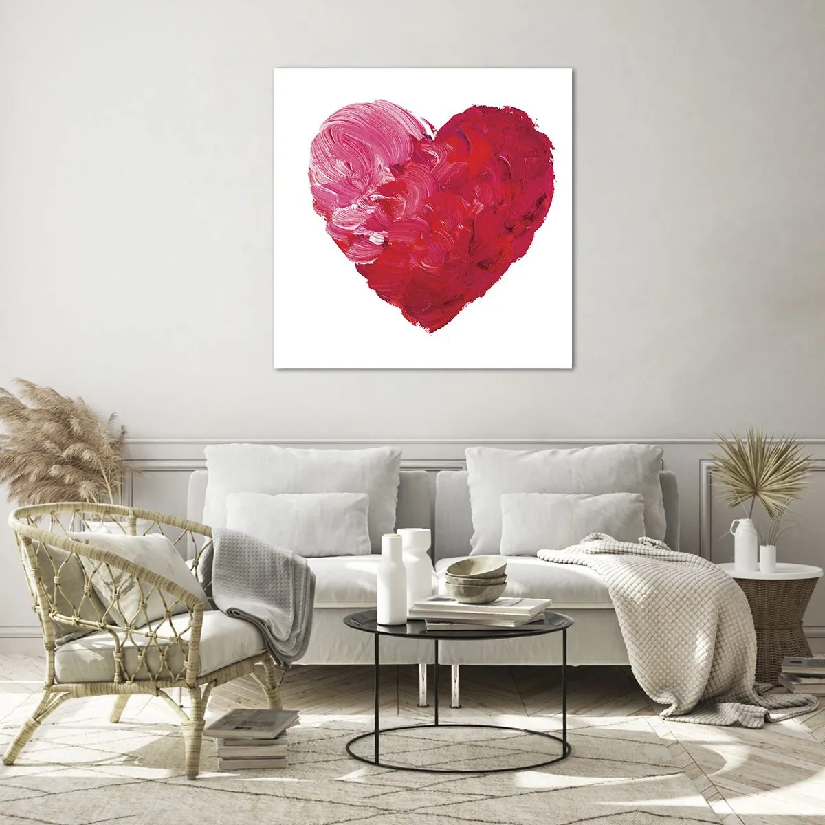 Obraz na szkle - All you need is love - 70x70 cm