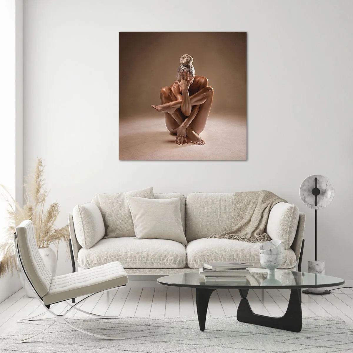 Obraz na szkle - Jedność ciała i ducha - 70x70 cm