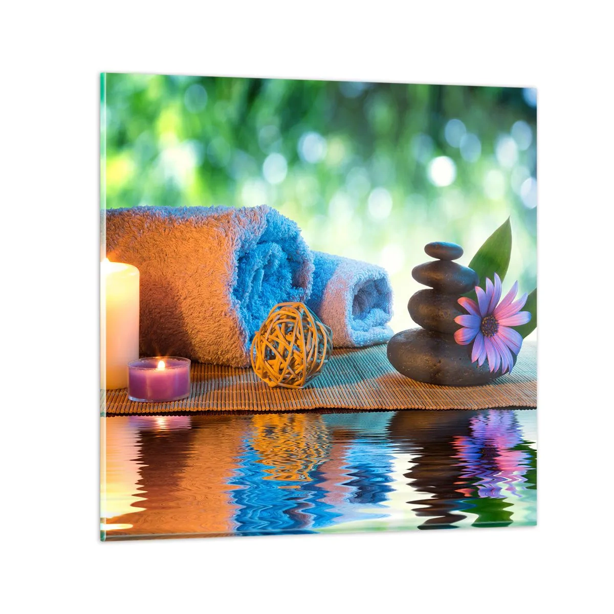 Obraz na szkle - Czas dla ciała - 50x50 cm