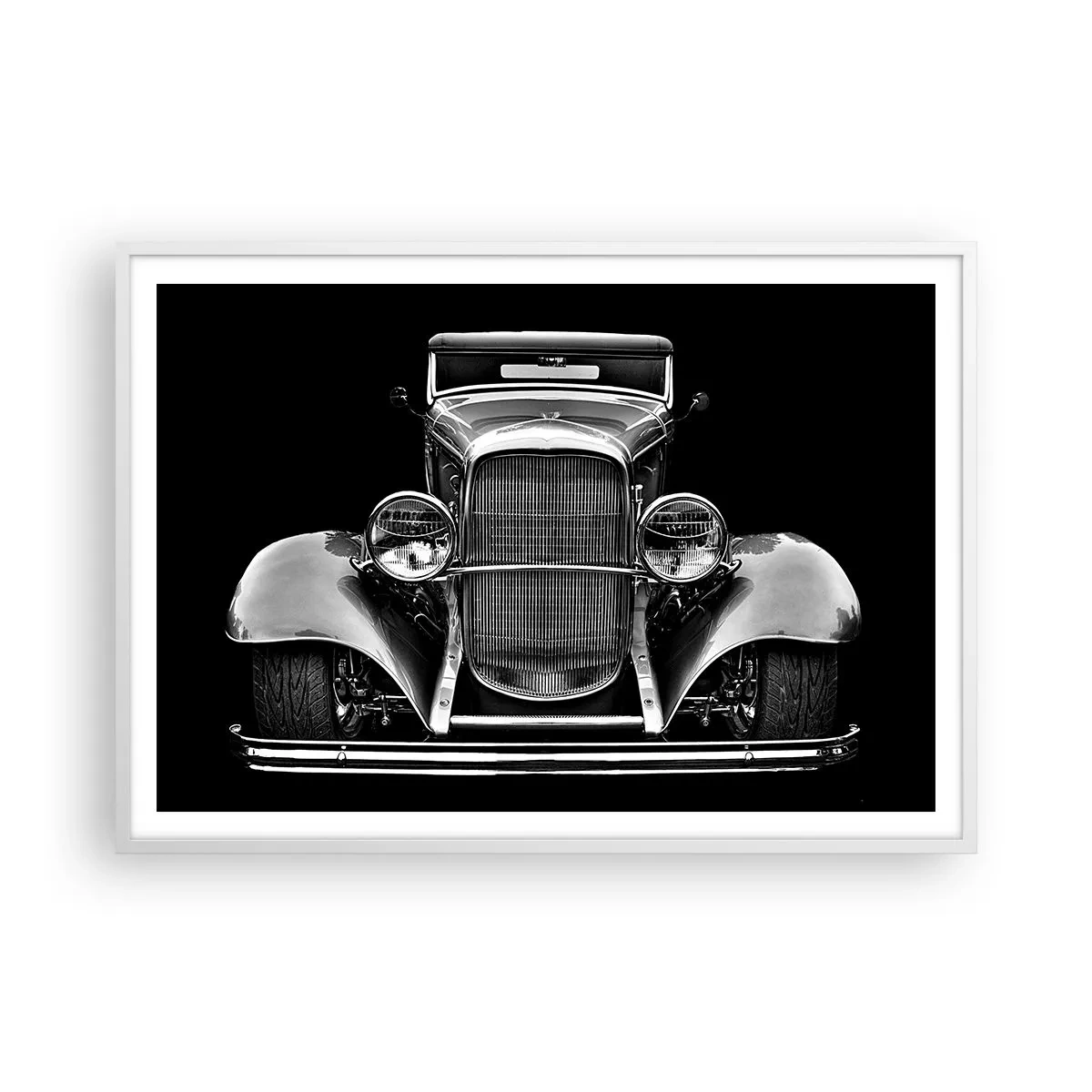 Plakat w białej ramie - Prawdziwy gentelman - 100x70 cm