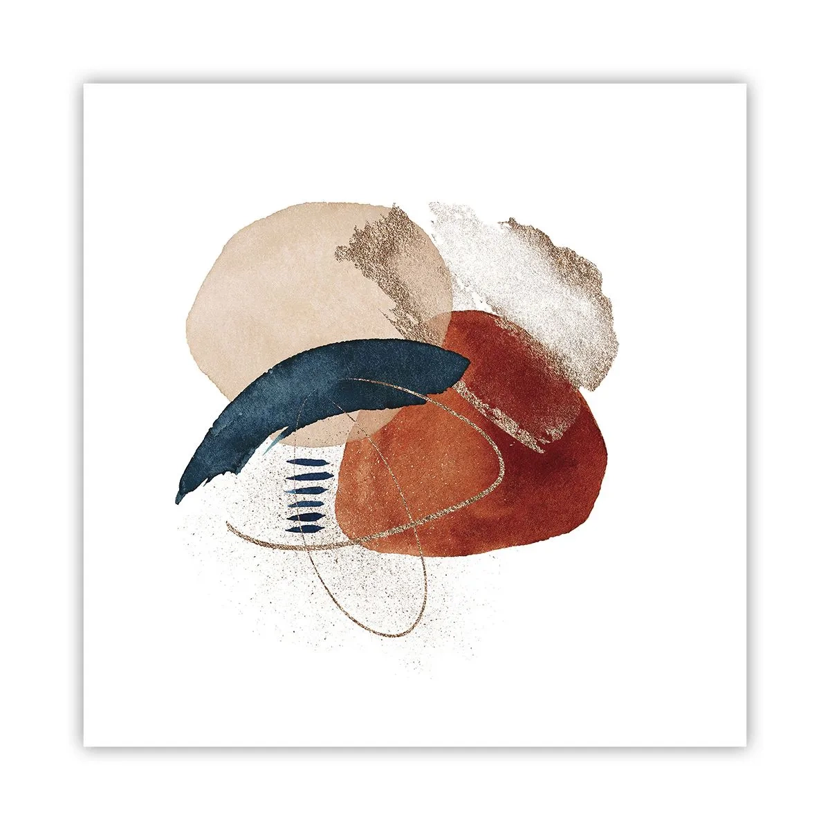 Plakat - Owalna kompozycja - 60x60 cm