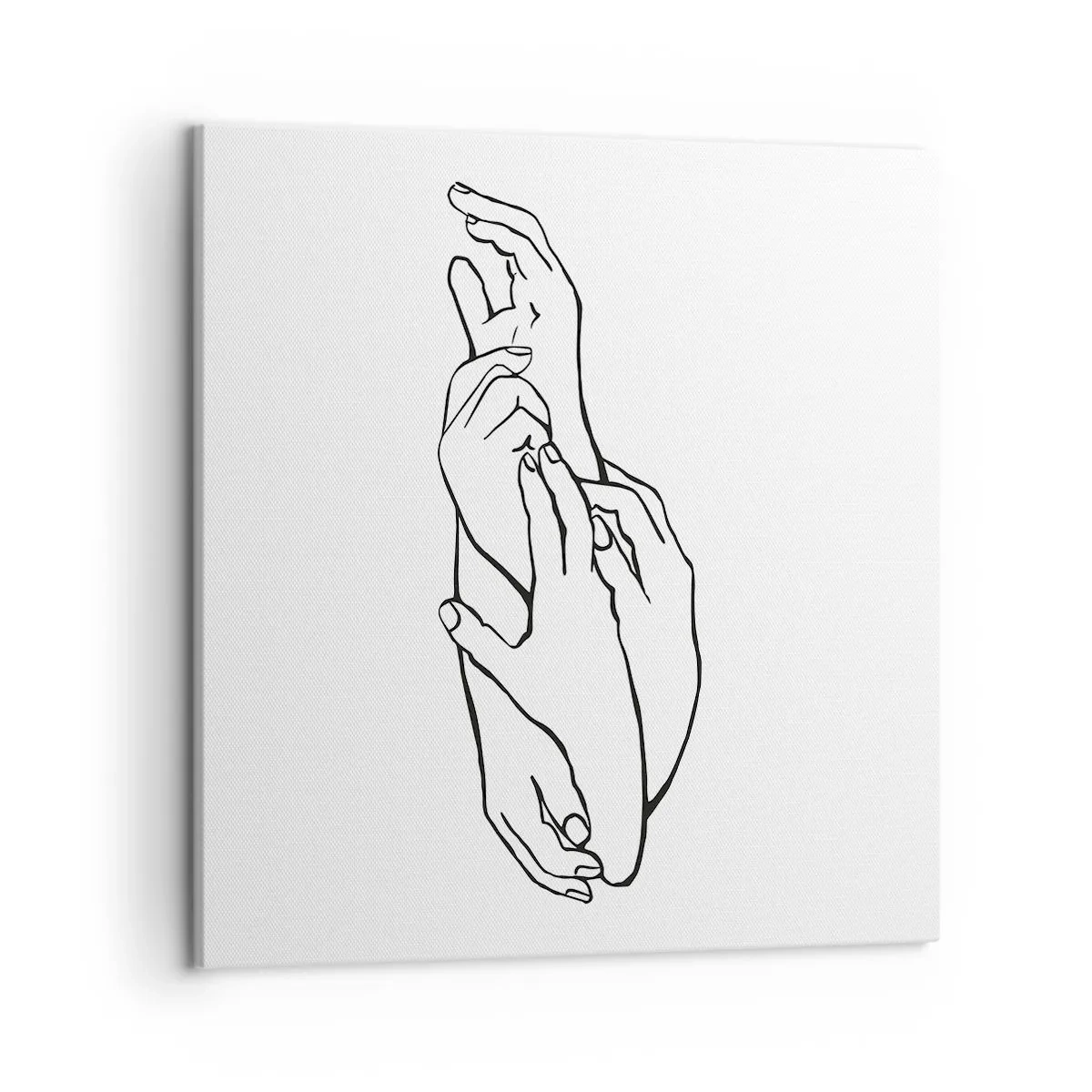 Obraz na płótnie - Dobry dotyk - 50x50 cm