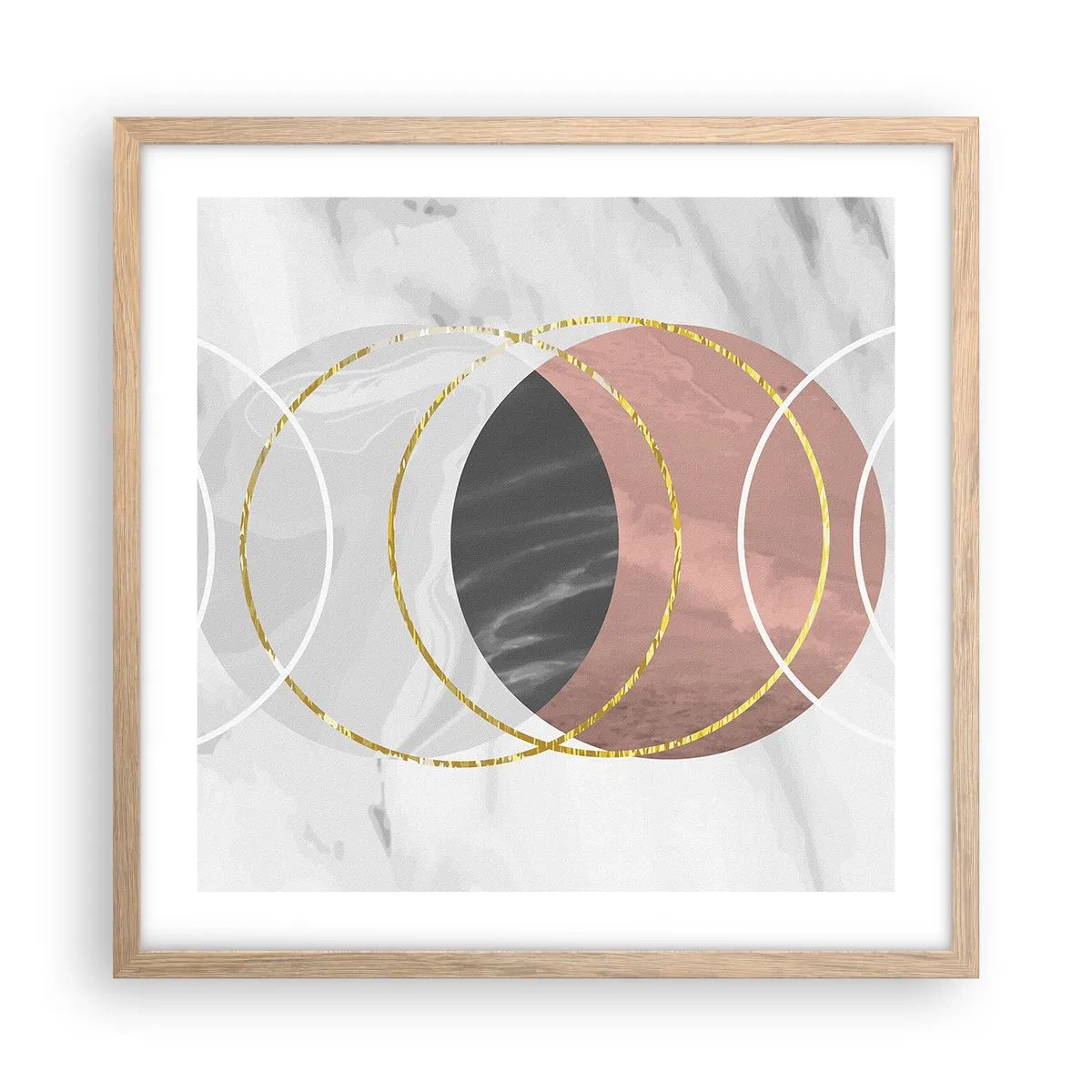 Plakat w ramie jasny dąb - Muzyka sfer - 50x50 cm