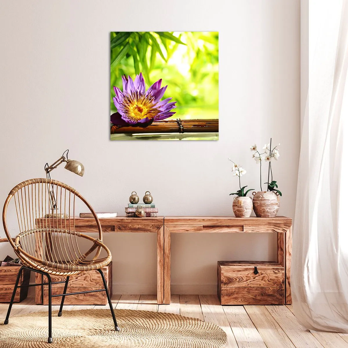 Obraz na płótnie - W azjatyckim słońcu - 50x50 cm