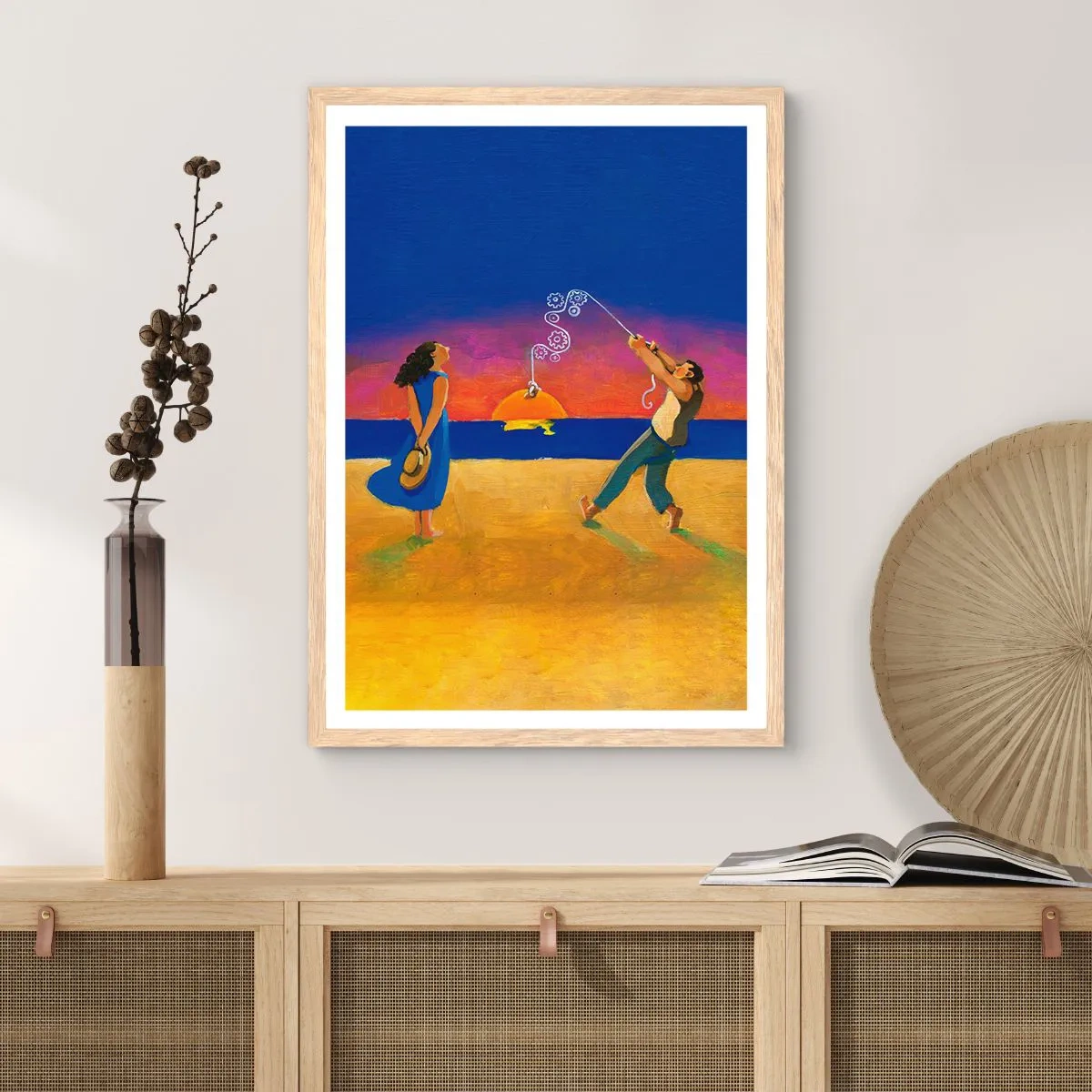 Plakat w ramie jasny dąb - Więcej niż gwiazdka z nieba - 30x40 cm