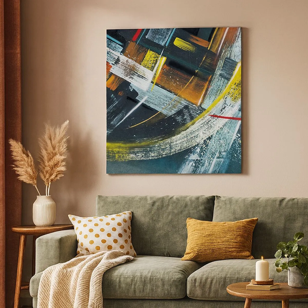 Obraz na płótnie - Energia ruchu - 30x30 cm