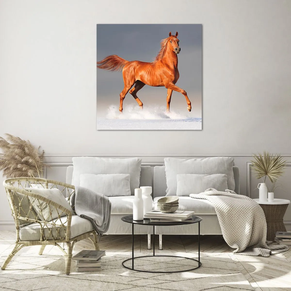 Obraz na szkle - Tańcząca gracja - 70x70 cm