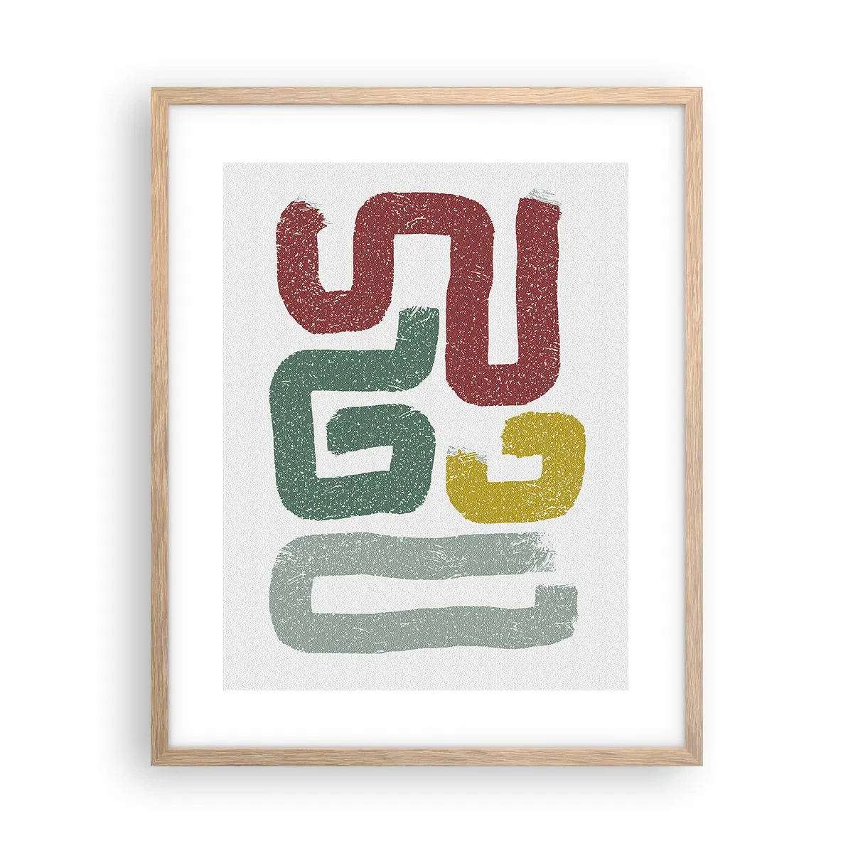 Plakat w ramie jasny dąb - W nieznanym języku - 40x50 cm