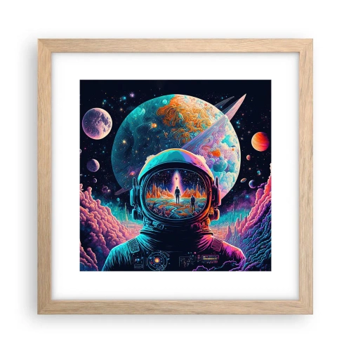 Plakat w ramie jasny dąb - Filozofom się nie śniło - 30x30 cm