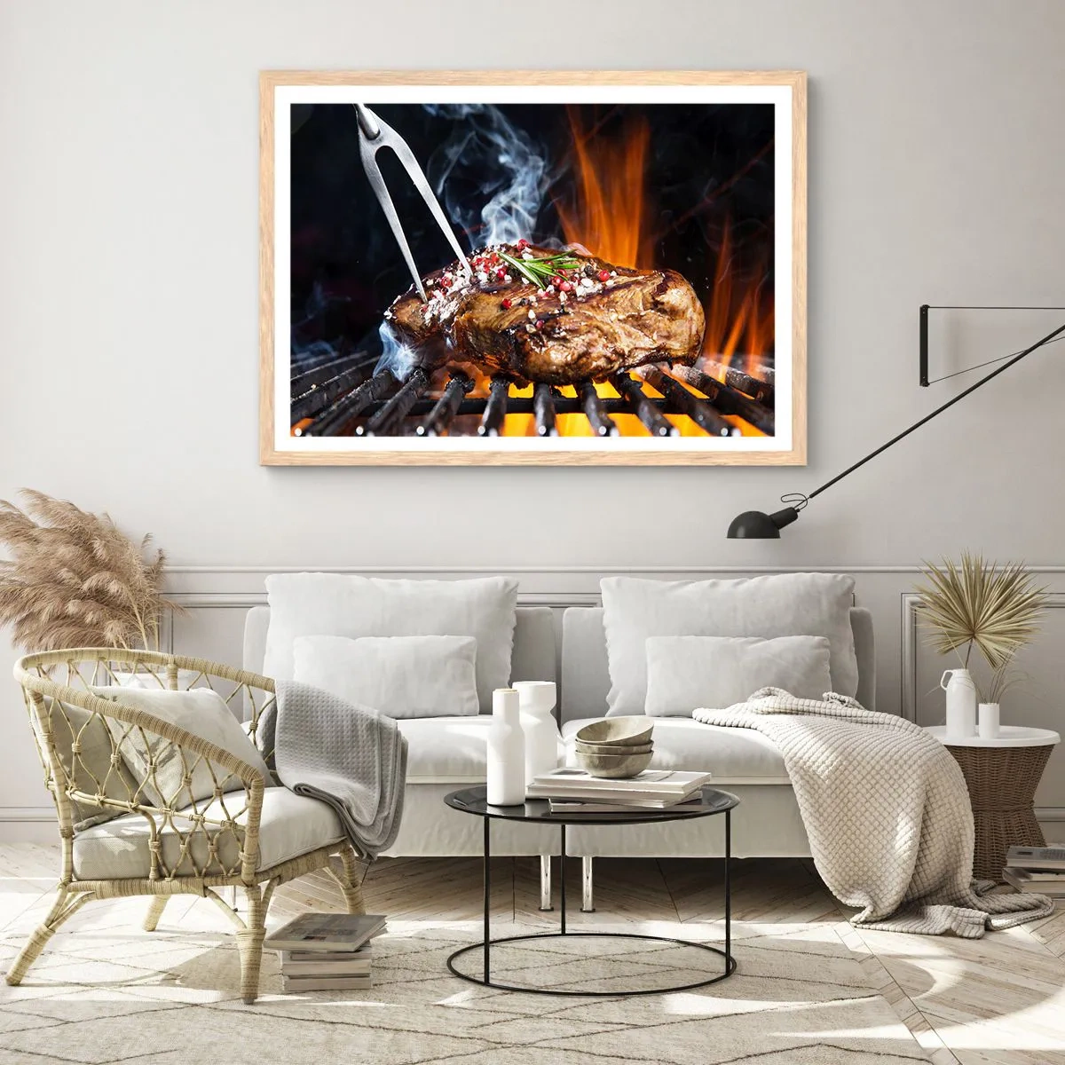 Plakat w ramie jasny dąb - Soczyste i wonne - 100x70 cm