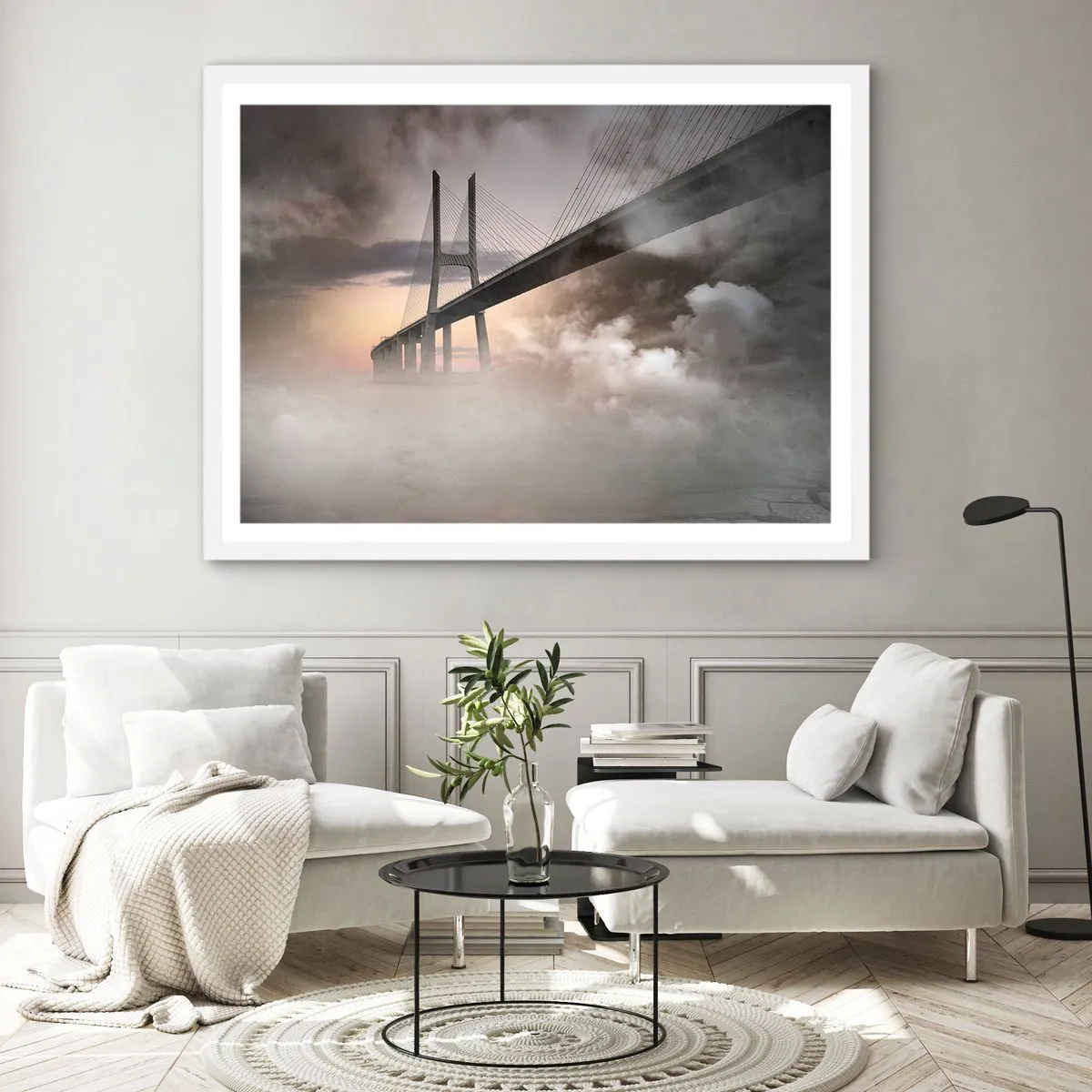 Plakat w białej ramie - Nad rzeką, której nie ma - 91x61 cm