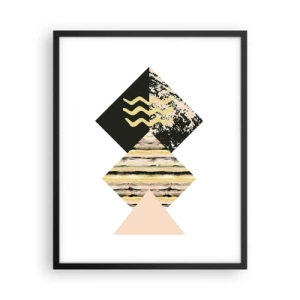 Plakat w czarnej ramie - Nie takie proste - 40x50 cm