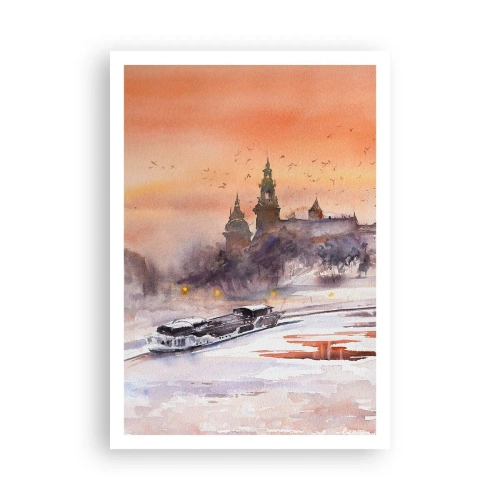 Plakat - Królewski zachód słońca - 70x100 cm