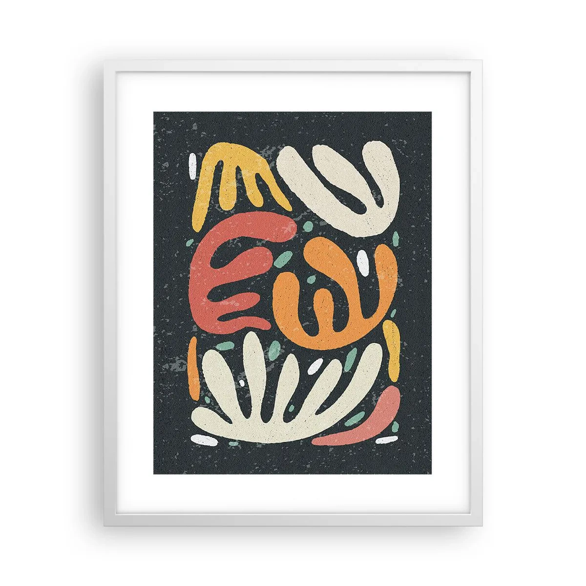 Plakat w białej ramie - Kompozycja – zaraz cię schwytam - 40x50 cm