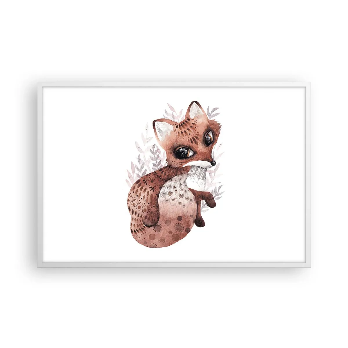 Plakat w białej ramie - Tylko pokochać - 91x61 cm