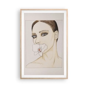 Plakat w ramie jasny dąb - Symbol elegancji i piękna - 61x91 cm