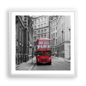 Plakat w białej ramie - Codzienność nie musi być szara - 50x50 cm