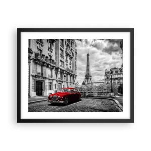 Plakat w czarnej ramie - Drapieżnik w mieście - 50x40 cm