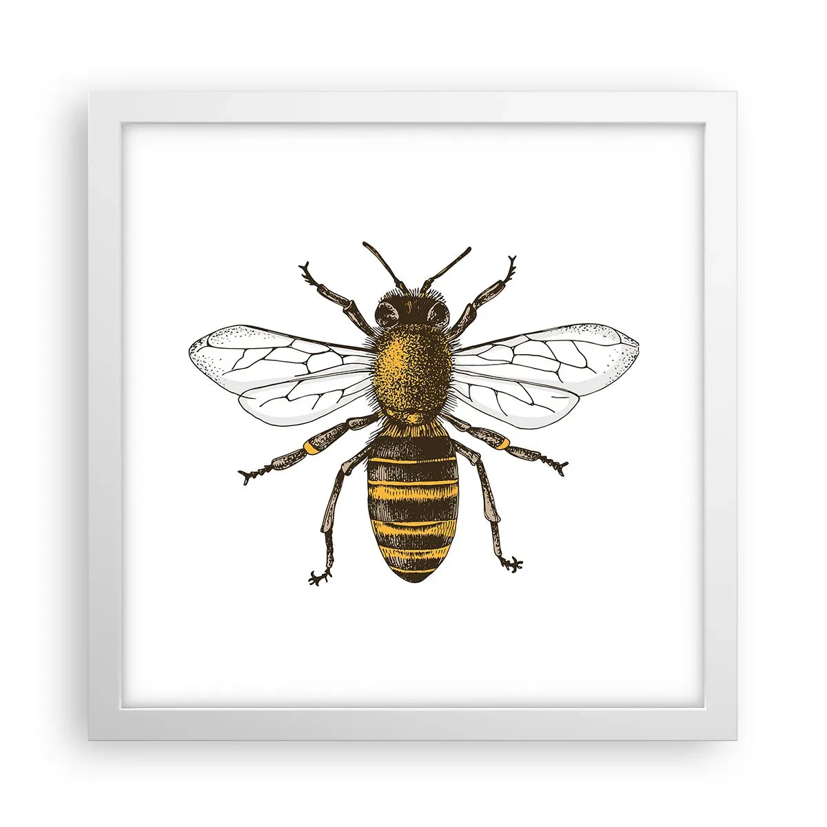 Plakat w białej ramie - Piękna i dobra - 30x30 cm