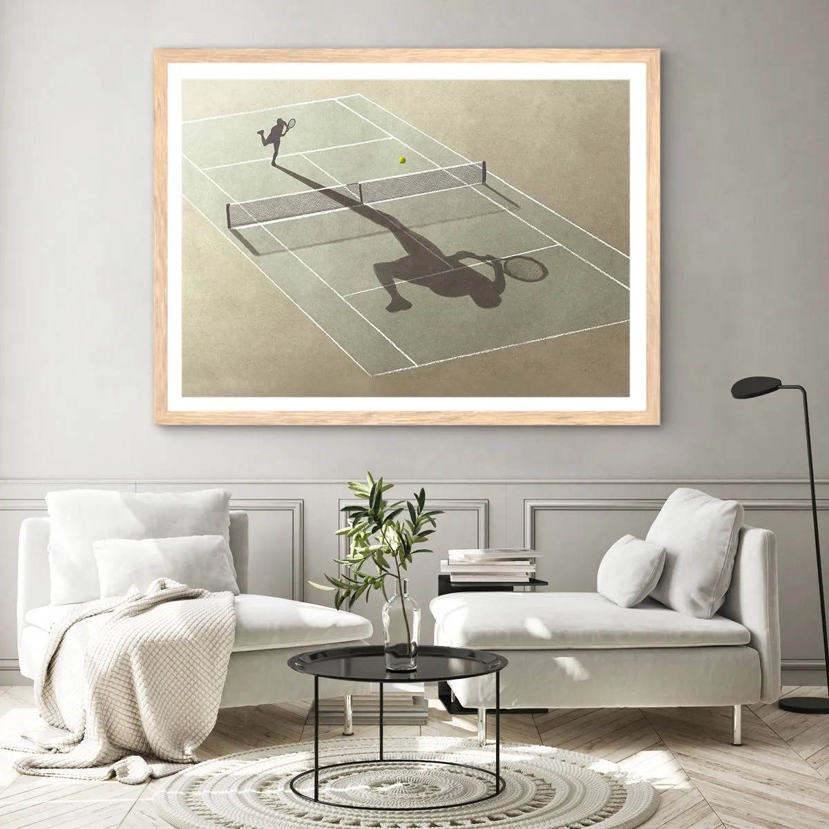 Plakat w ramie jasny dąb - Pokonać siebie - 100x70 cm