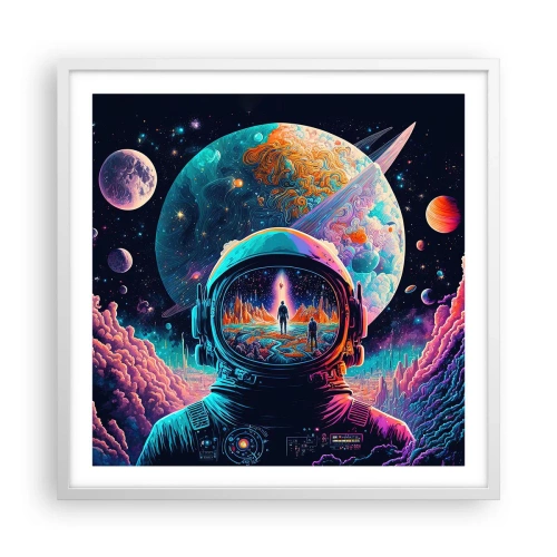 Plakat w białej ramie - Filozofom się nie śniło - 60x60 cm