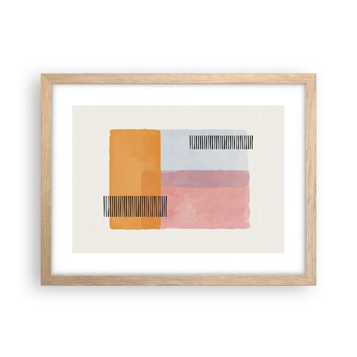 Plakat w ramie jasny dąb - Z kąta w kąt - 40x30 cm