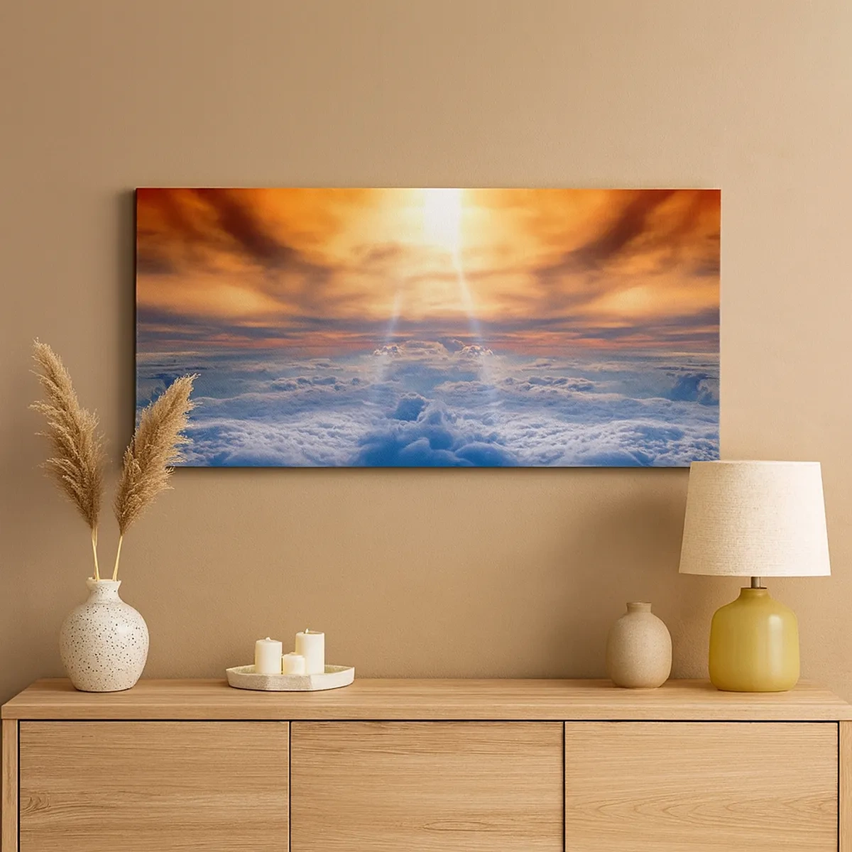 Obraz na płótnie - Pejzaż mistyczny - 30x30 cm