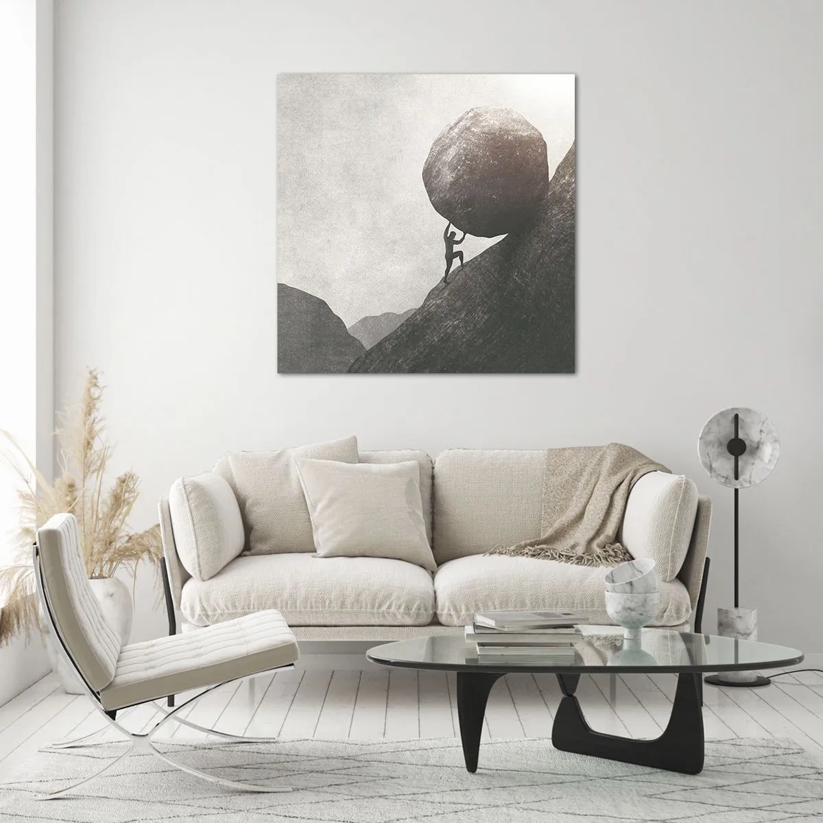 Obraz na szkle - Wierzę wbrew nadziei - 60x60 cm
