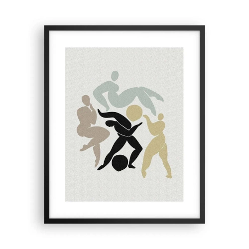 Plakat w czarnej ramie - Ruch dla zdrowia i dla urody - 40x50 cm