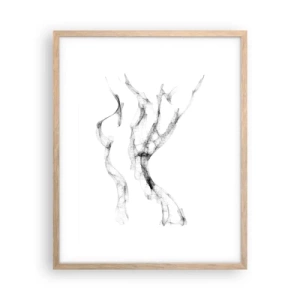 Plakat w ramie jasny dąb - Piękna i silna - 40x50 cm
