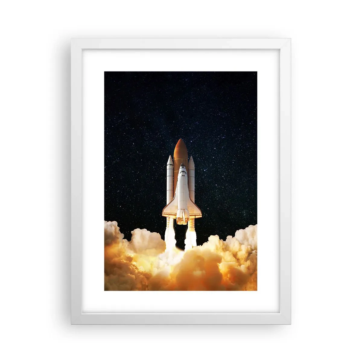 Plakat w białej ramie - Ad astra! - 30x40 cm