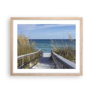 Plakat w ramie jasny dąb - W słońcu, na wietrze - 50x40 cm