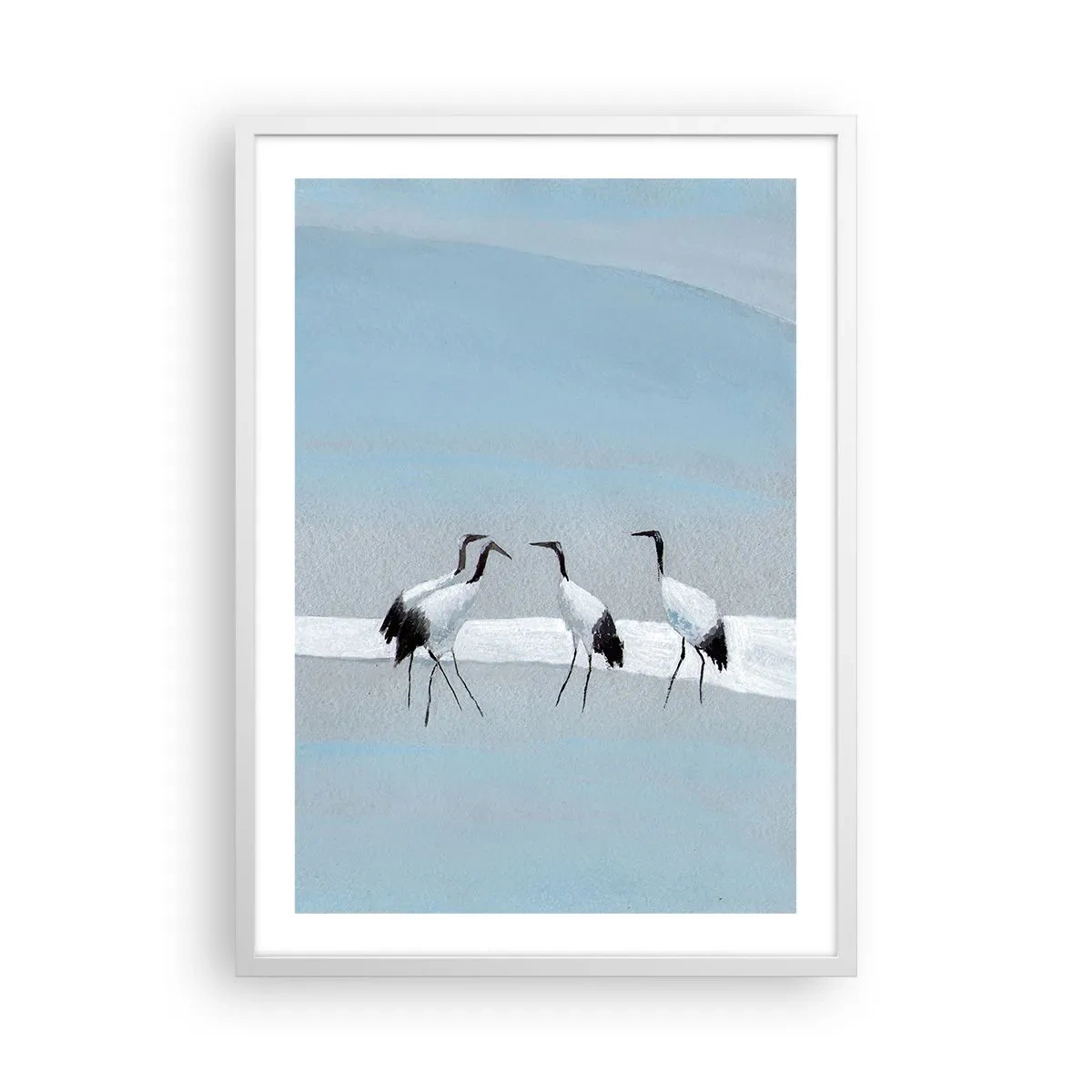 Plakat w białej ramie - Po gorącym dniu - 50x70 cm