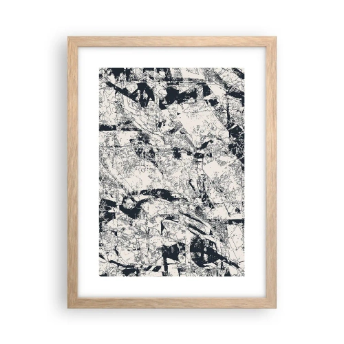 Plakat w ramie jasny dąb - Przenikanie przeciwieństw - 30x40 cm