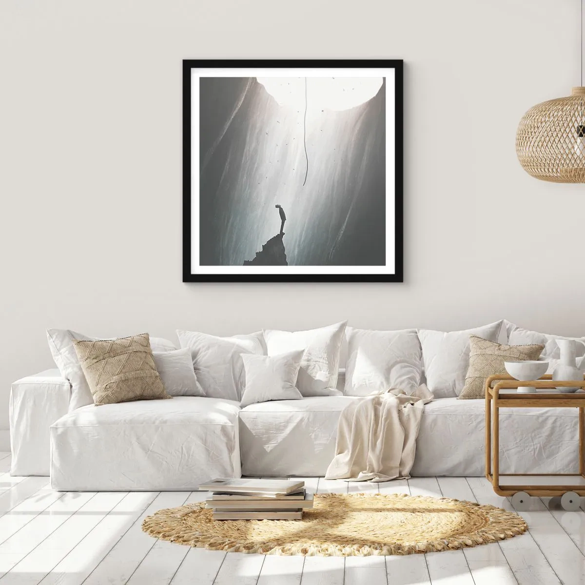 Plakat w czarnej ramie - Zawsze jest jakieś wyjście - 40x40 cm