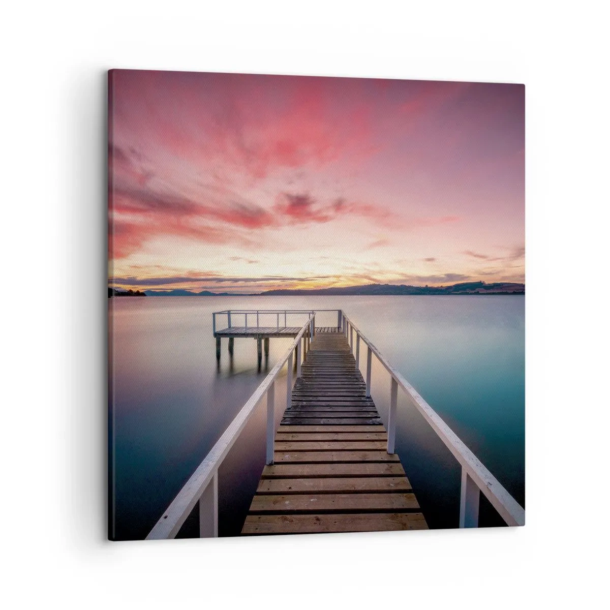 Obraz na płótnie - Łagodny płomień wieczoru - 50x50 cm