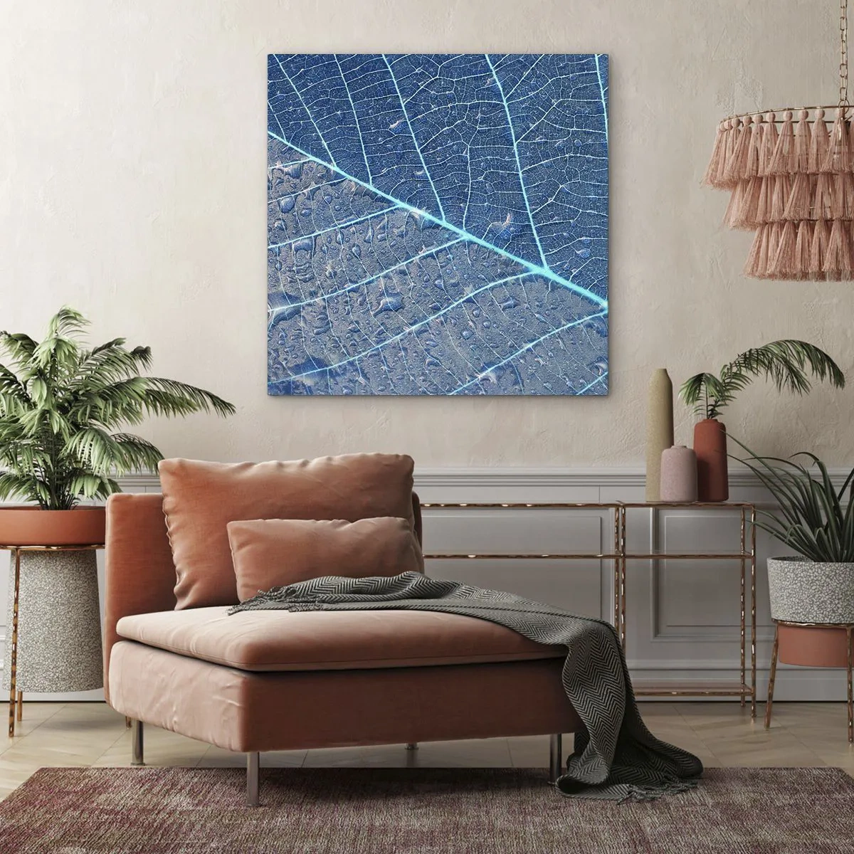 Obraz na płótnie - Życie w błękicie - 40x40 cm