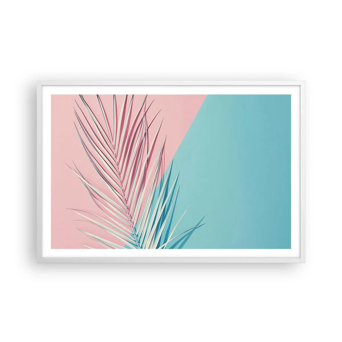 Plakat w białej ramie - Tropikalna impresja - 91x61 cm