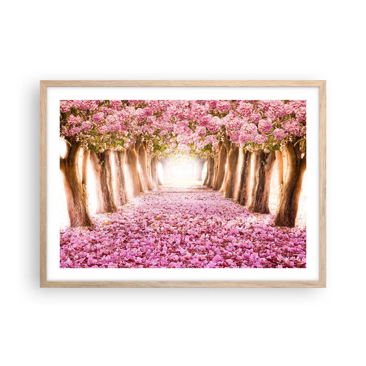 Plakat w ramie jasny dąb - Droga do raju - 70x50 cm