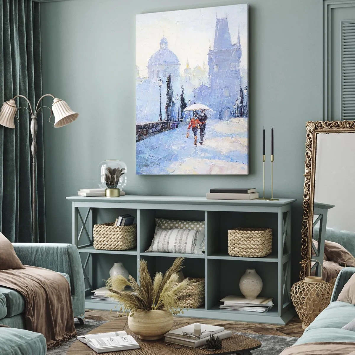 Obraz na płótnie - Nas zaczarować musiał deszcz - 55x100 cm