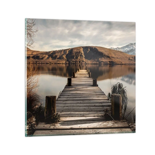 Obraz na szkle - Pejzaż w ciszy - 30x30 cm