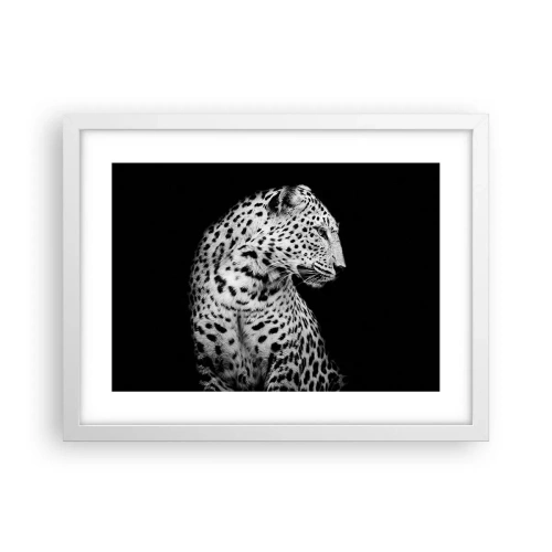 Plakat w białej ramie - Prawy profil doskonały! - 40x30 cm