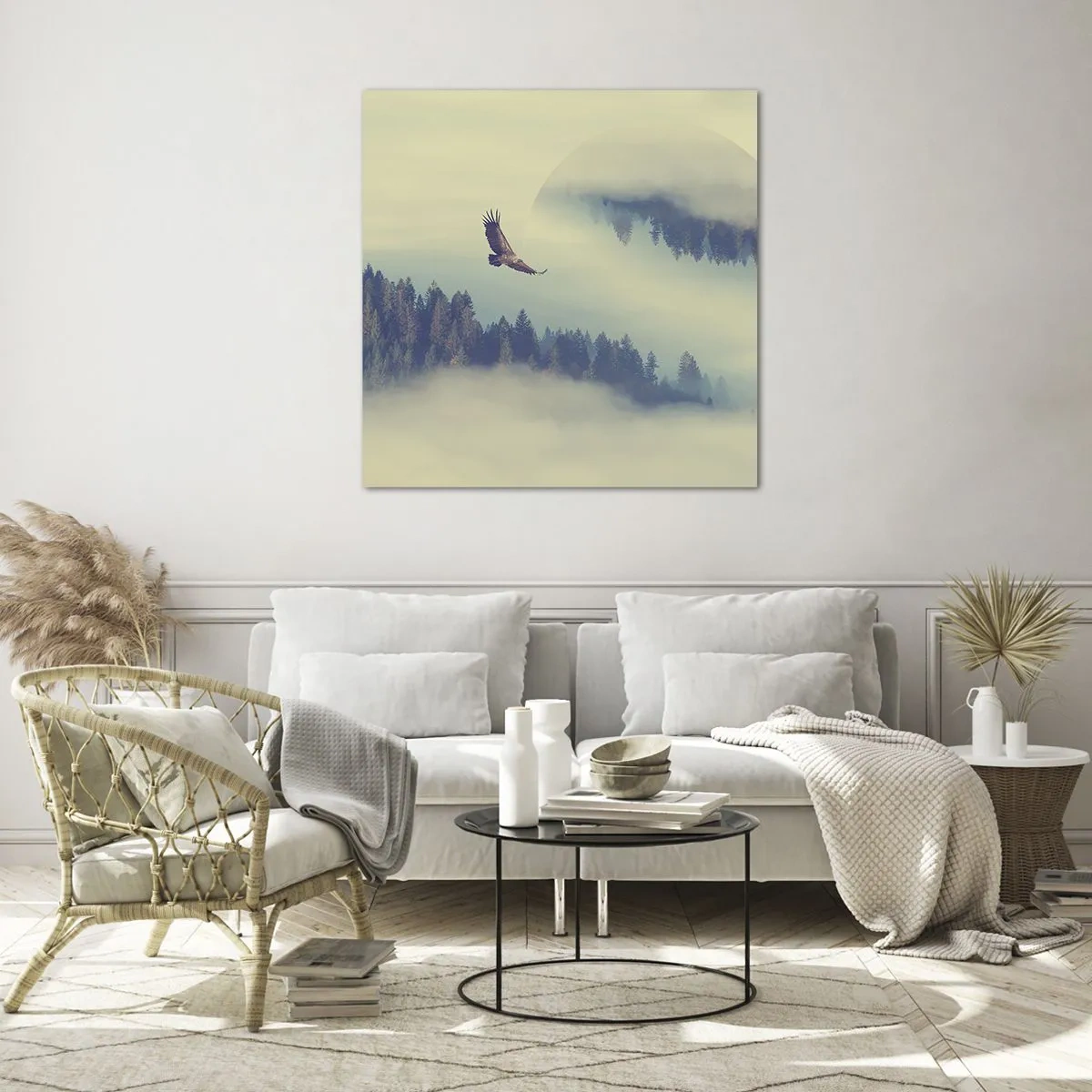 Obraz na szkle - Widziałam orła cień - 70x70 cm