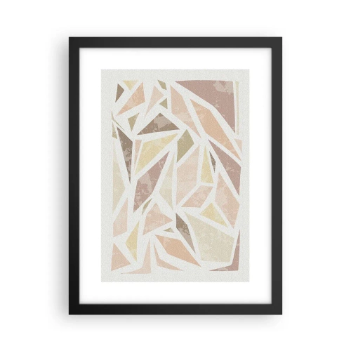 Plakat w czarnej ramie - Kompozycja witrażowa - 30x40 cm