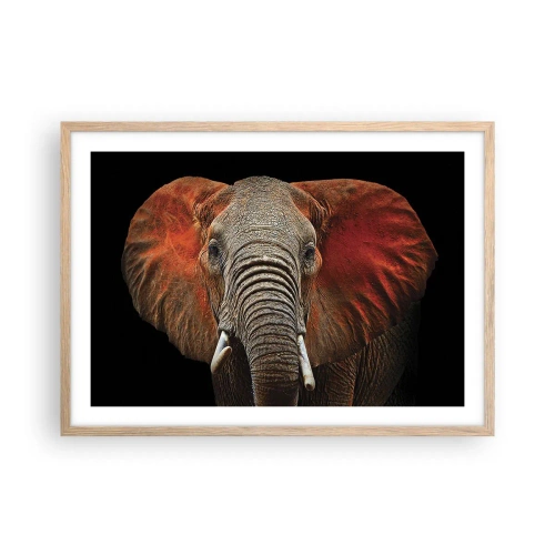 Plakat w ramie jasny dąb - Jestem dziki, a ty? - 70x50 cm