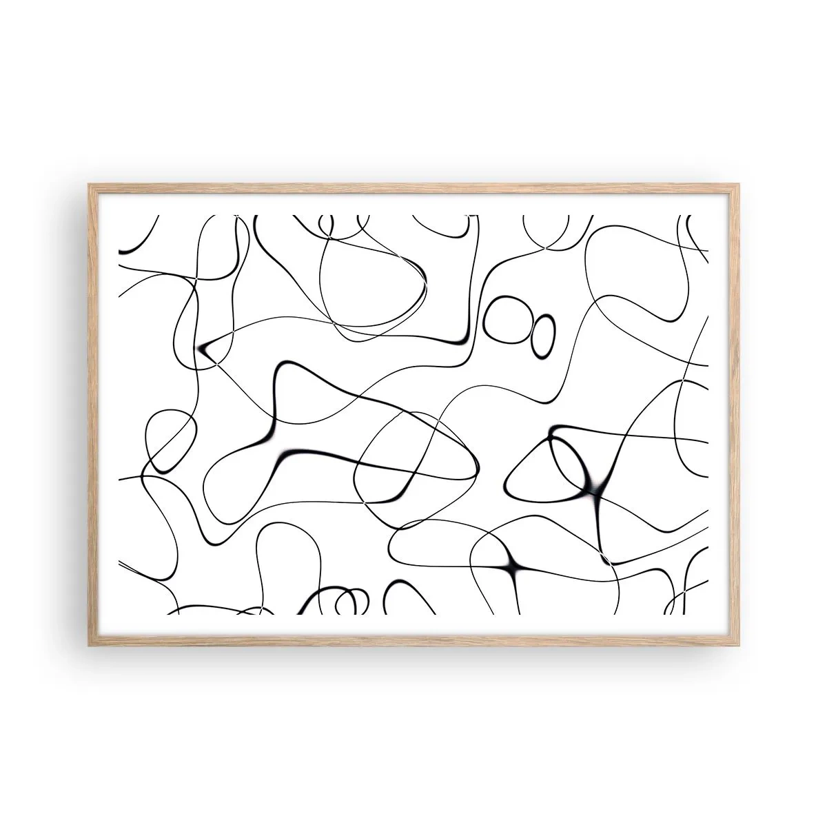 Plakat w ramie jasny dąb - Ścieżki życia, koleje losu - 100x70 cm