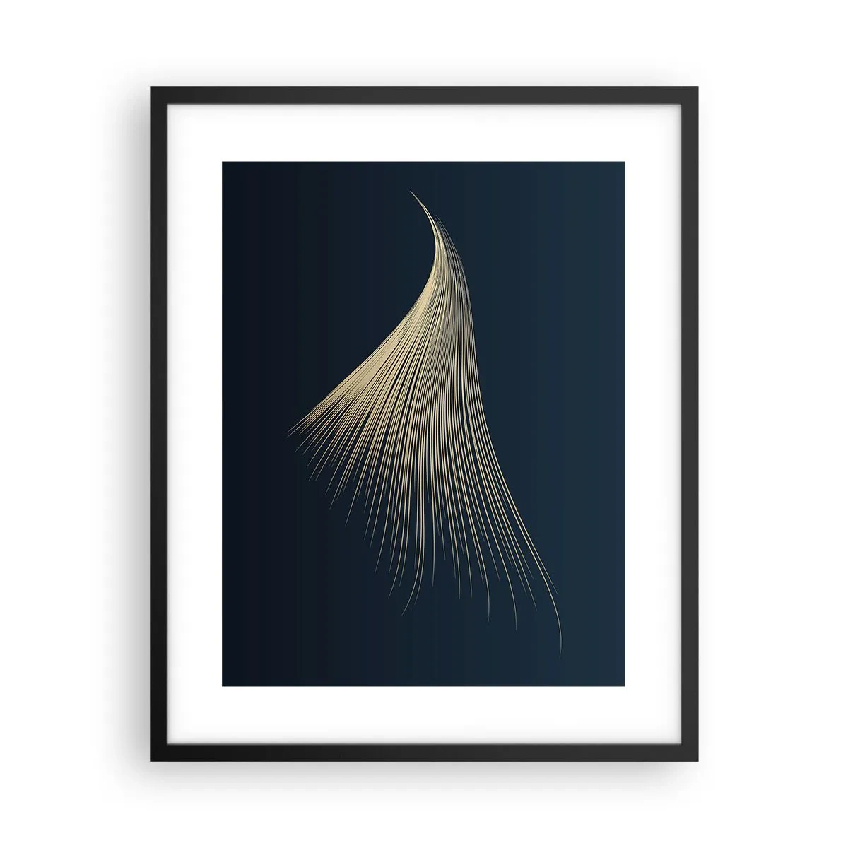 Plakat w czarnej ramie - Jak anioła włos - 40x50 cm